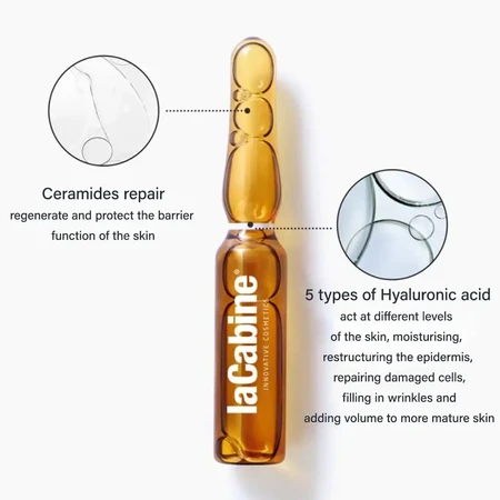 Ampolla 5xPure Hyaluronic, 10 ampollas x 2 ml, La Cabine