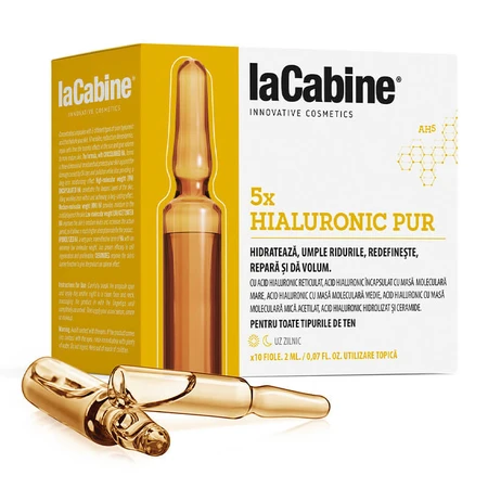 Ampolla 5xPure Hyaluronic, 10 ampollas x 2 ml, La Cabine