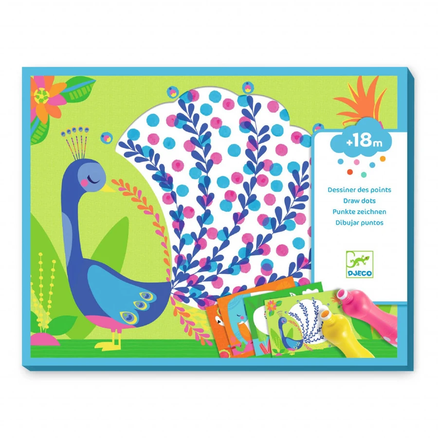 Juego de pintura creativa para los más pequeños Just Dots, Djeco