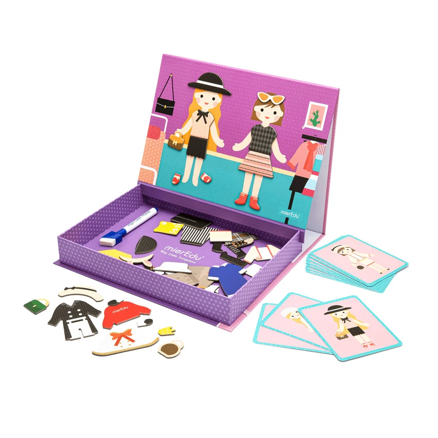 Arte magnético y juego de puzzle de emparejar - Ropa