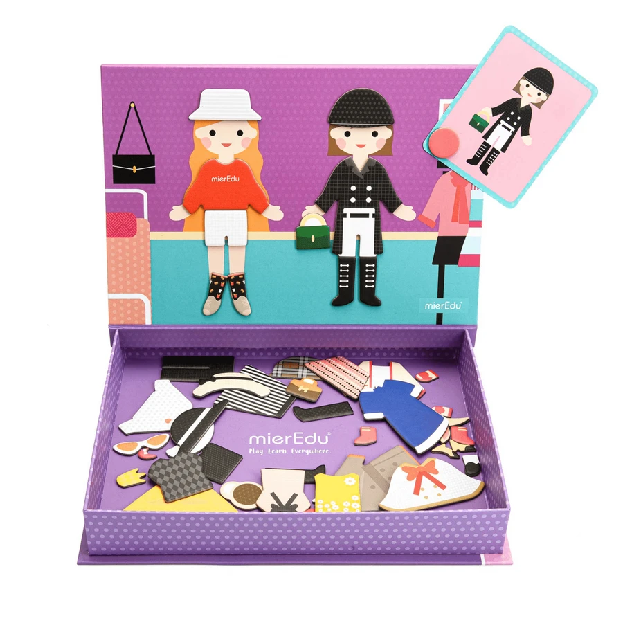 Arte magnético y juego de puzzle de emparejar - Ropa