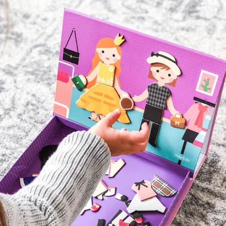Arte magnético y juego de puzzle de emparejar - Ropa