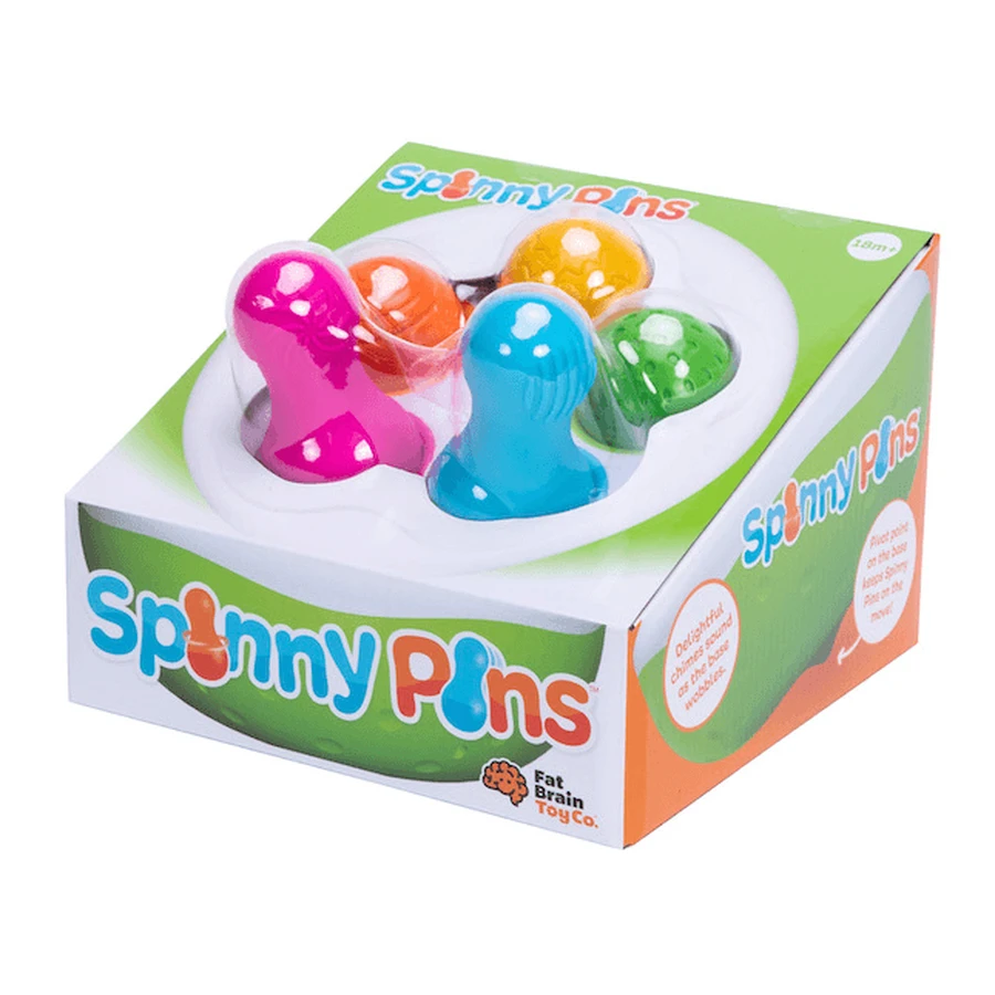 Spinny Pins - Bolos móviles - Emparejar, combinar y destreza para el bebé