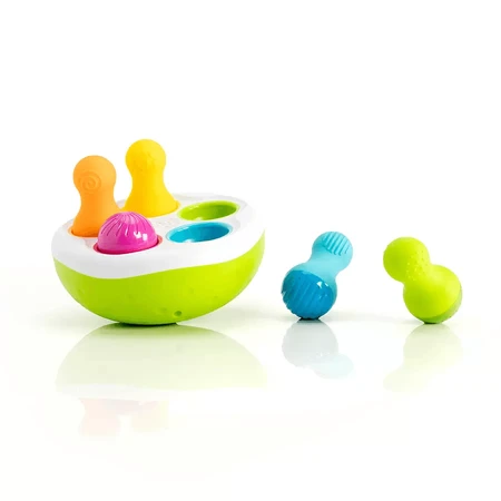 Spinny Pins - Bolos móviles - Emparejar, combinar y destreza para el bebé