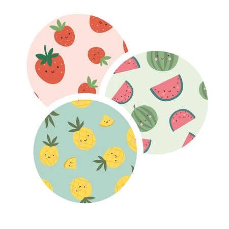 Set of 3 cardboard suitcases - Fruit Sarah Betz - Vilac