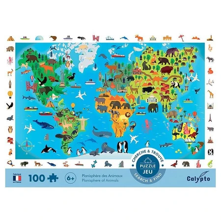 World Map Puzzle 100 Pcs