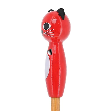 Parapluie enfant avec manche en bois - Chat rouge - Vilac