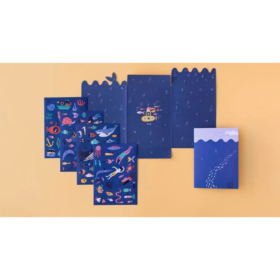 Set herpositioneerbare stickers Londji, La mare