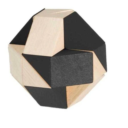Juego de lógica, serpiente negra natural