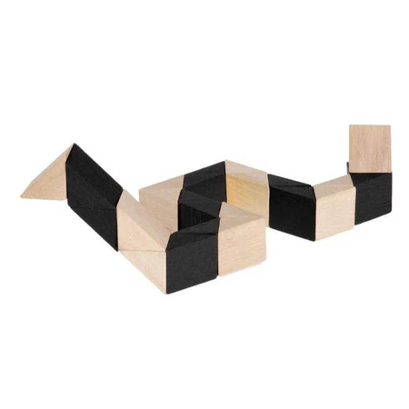 Juego de lógica, serpiente negra natural