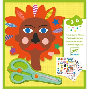 Juego de pegatinas creativas Djeco, La coafor