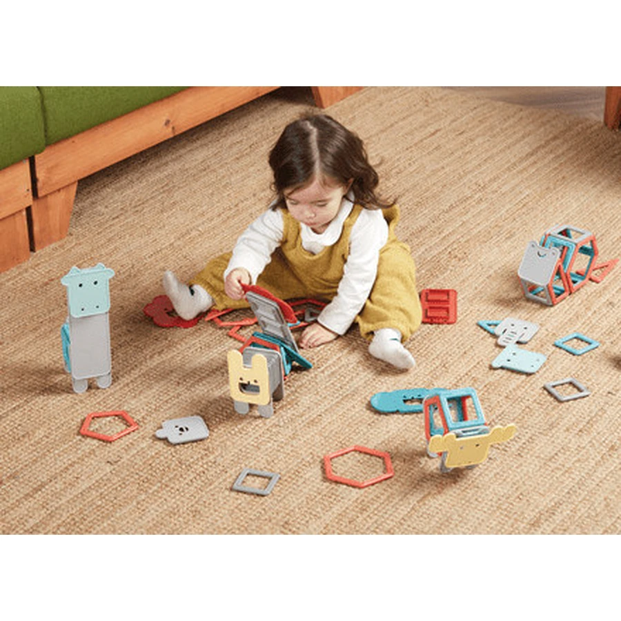 Jeu de construction magnétique - Magformers Animals, 40 pièces