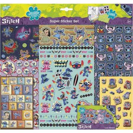 Jeu d'autocollants Super Disney Lilo et Stitch