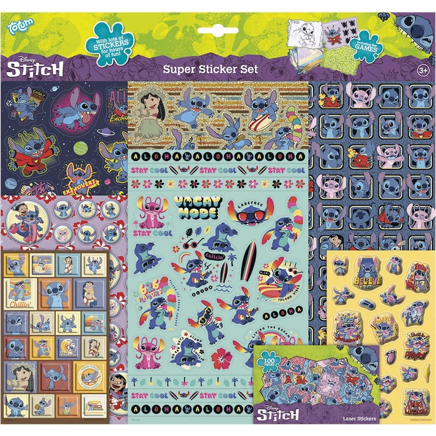 Jeu d'autocollants Super Disney Lilo et Stitch