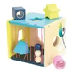 Wooden shape sorting box - Sound cubes - Vilac