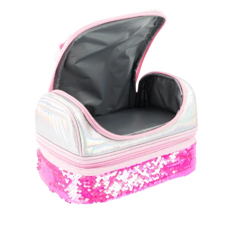 Fiambrera Girabrilla - caja térmica acolchada con lentejuelas reversibles e interior impermeable