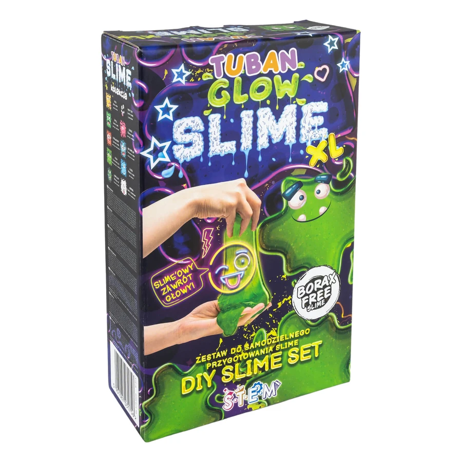 Doe-het-zelf experimenteer set SLIME - GLOW IN THE DARK XL