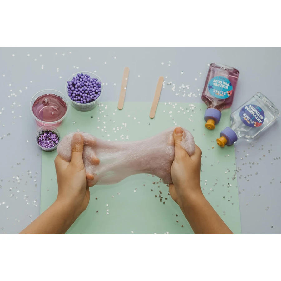 Doe-het-zelf experimenteer set SLIME - GLOW IN THE DARK XL