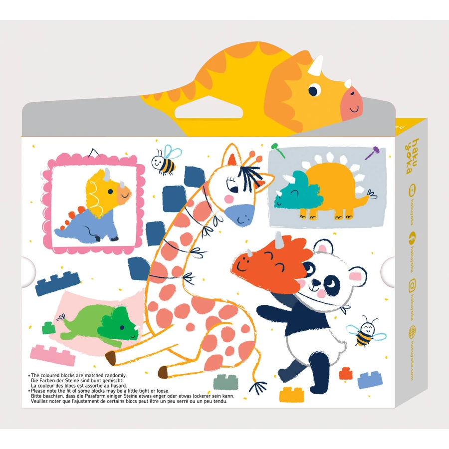 Block Crayons Interlinkable Block Crayons - Dinosaur Triceratops, Haku Yoka