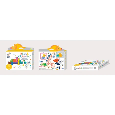 Block Crayons Interlinkable Block Crayons - Dinosaur Triceratops, Haku Yoka