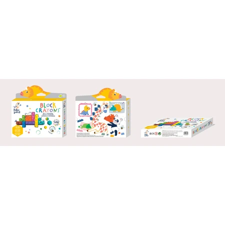 Block Crayons Interlinkable Block Crayons - Dinosaur Triceratops, Haku Yoka
