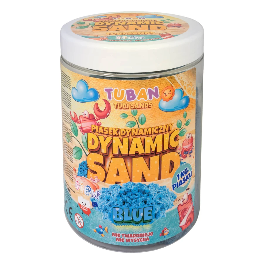 Vormbaar sensorzand - blauw, 1 kg