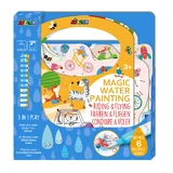 Portable water coloring book, stickers and games - Riding & Flying