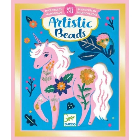 Set creativo con cuentas, animales y flores