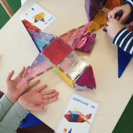 Set met uitdagingskaarten voor magnetische bouwsets