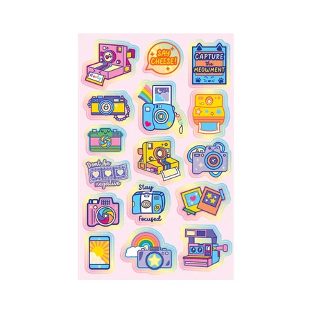 Holographic stickers Stickiville Cute Cameras