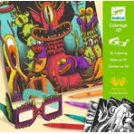 Djeco 3D taller para colorear, Monstruos lindos
