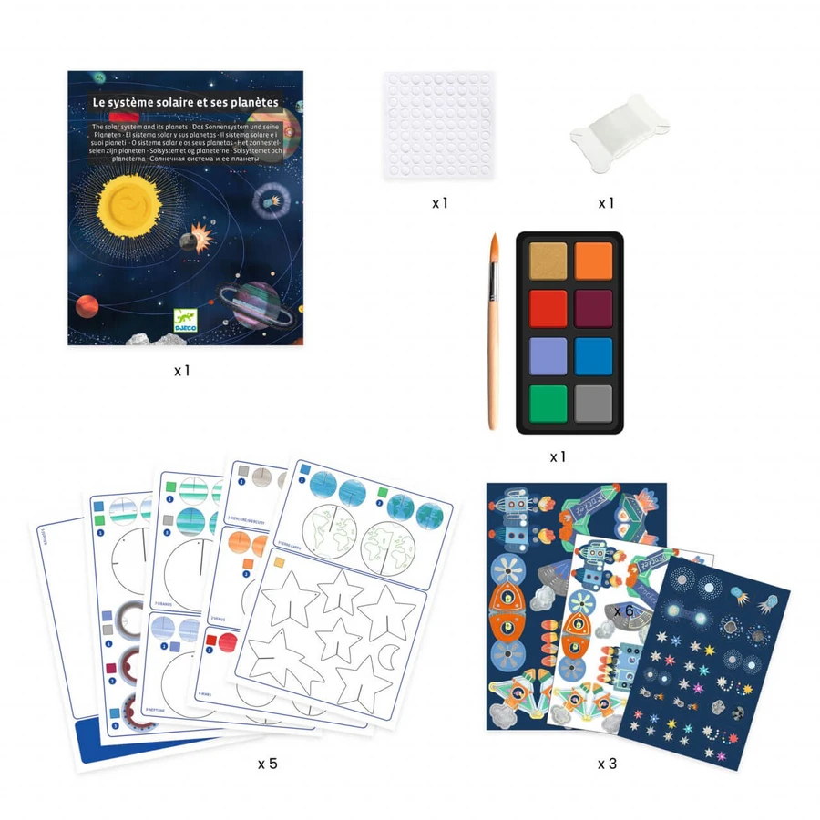 DIY set Sistema solar decoración de muebles, Djeco