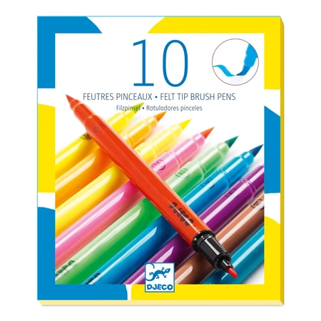 Djeco brush crayons, pop colors