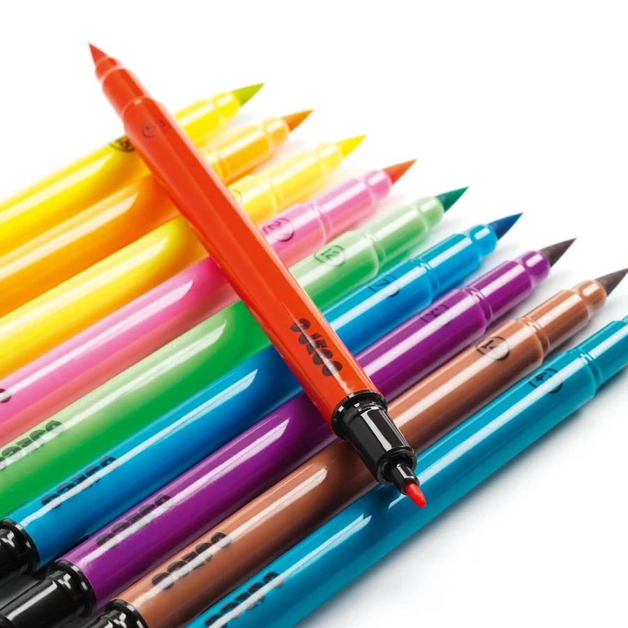 Djeco brush crayons, pop colors
