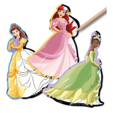 Creative Scratch Creative Set, Pegatinas Mágicas Princesas Disney