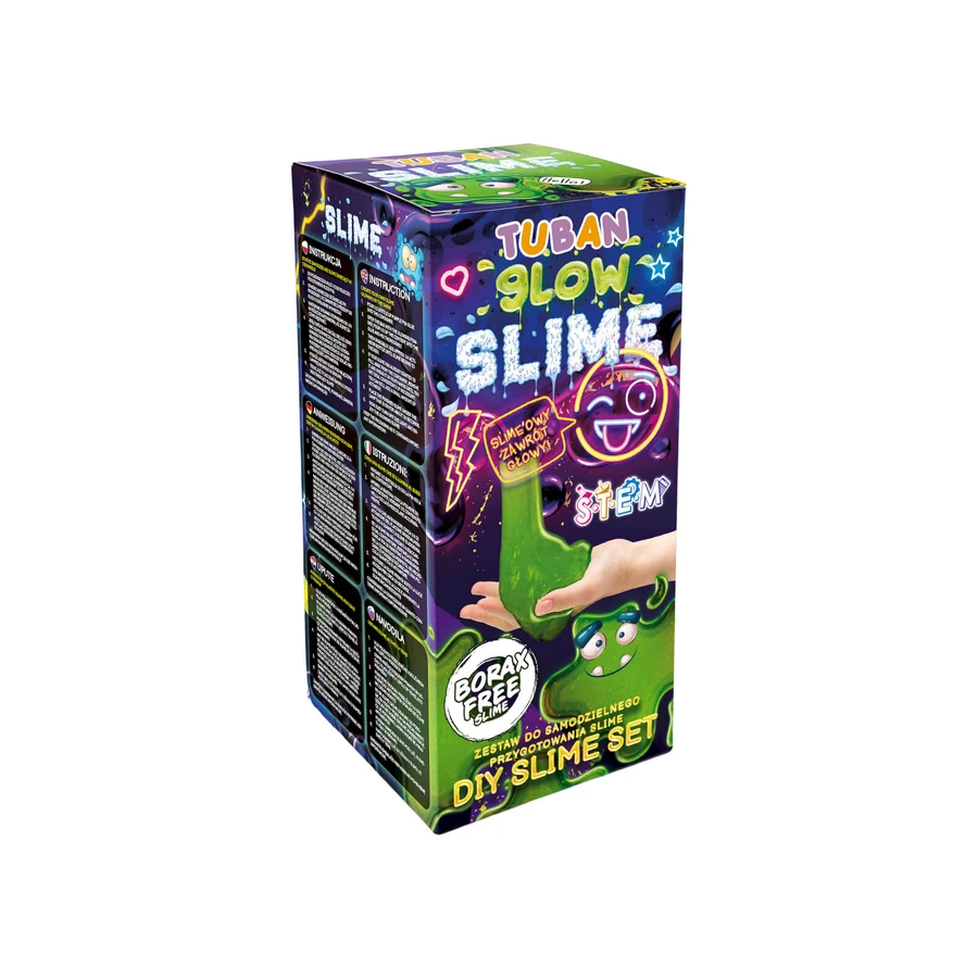 Juego de experimentos DIY SLIME - GLOW IN THE DARK