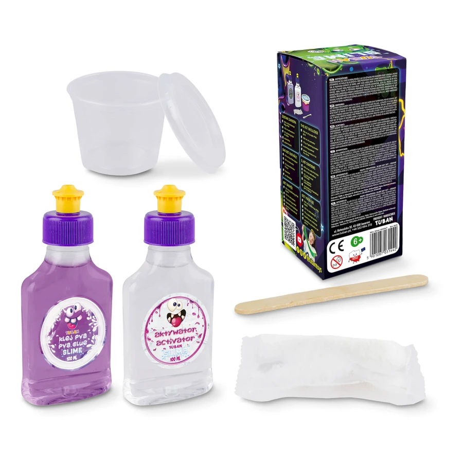 Juego de experimentos DIY SLIME - GLOW IN THE DARK