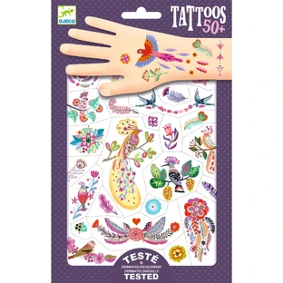 Tatuaje Djeco Pasari multicolor