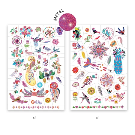 Tatuaje Djeco Pasari multicolor