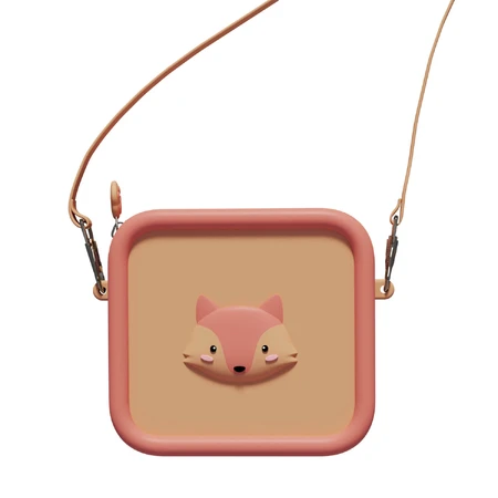 Silikontasche für Kinder - Fox