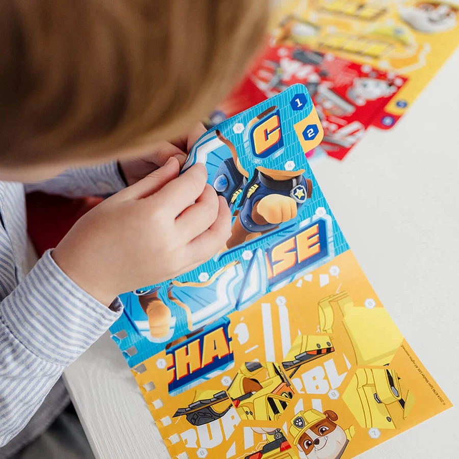 Set creativo con pegatinas, números adhesivos, Paw Patrol