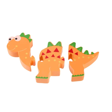 Wooden dinosaur puzzle - Diplodocus, Orange Tree Toys