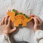 Wooden dinosaur puzzle - Diplodocus, Orange Tree Toys