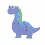 Wooden dinosaur puzzle - Diplodocus, Orange Tree Toys