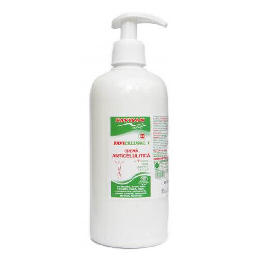 Anti-cellulite cream with 11 herbs Favicelusal, 500 ml, Favisan