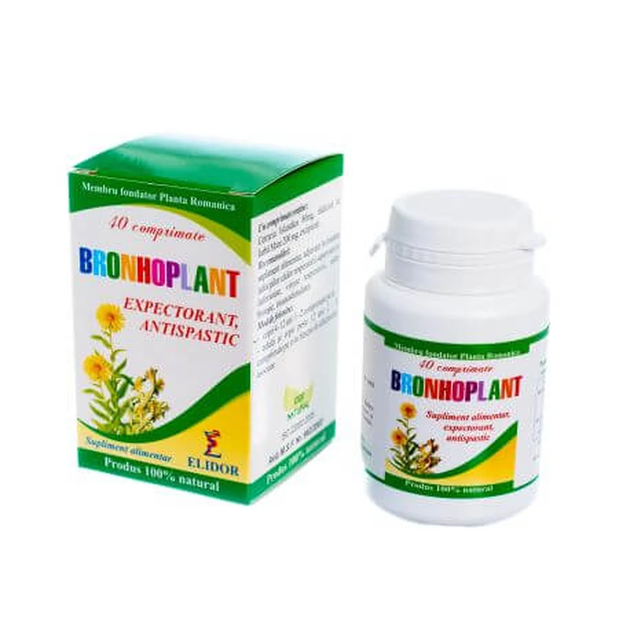 Bronhoplant, 40 Tabletten, Elidor