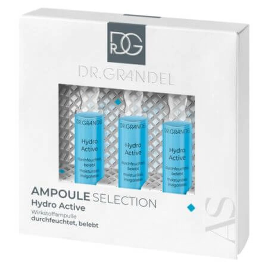 Set de flacons Hydro Active Skin Moisturizing, 3 x 3 ml, Dr. Grandel