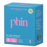 Organic cotton night pads, 8 pieces, Phin