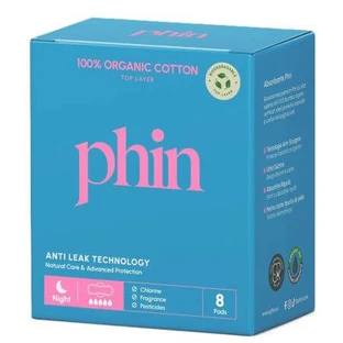 Serviettes de nuit en coton bio, 8 pièces, Phin