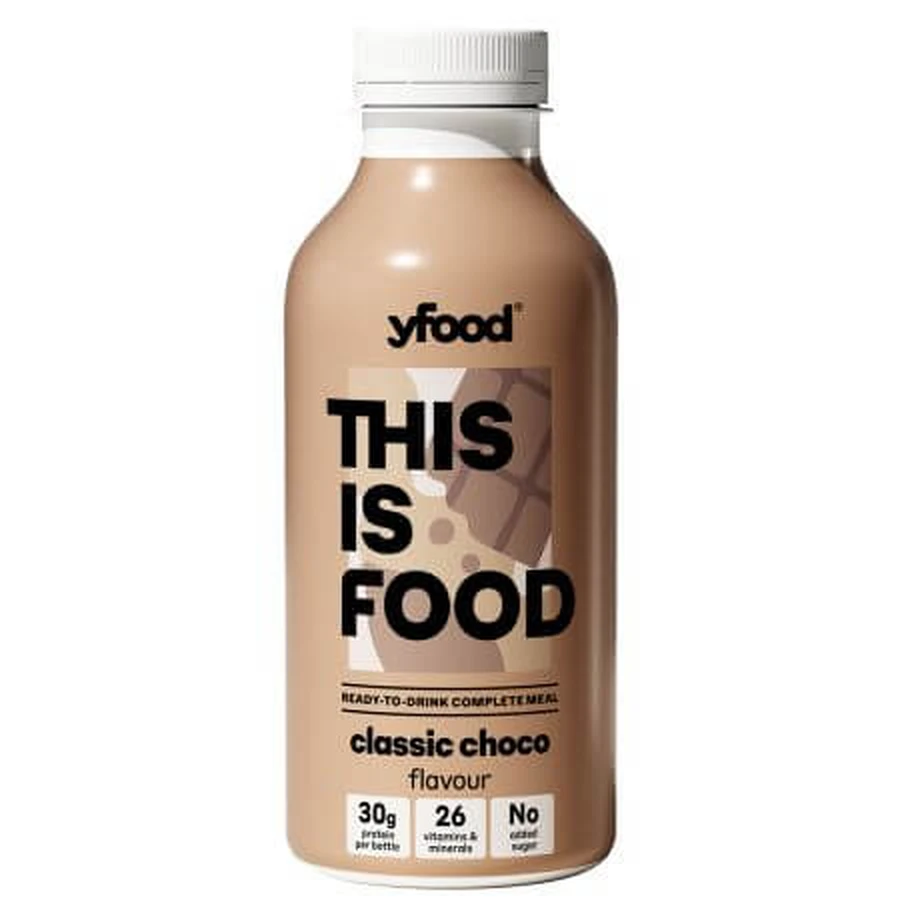 Boisson enrichie en vitamines et minéraux au goût de chocolat This is Food, 500 ml, Yfood